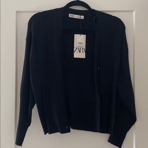 Black cardigan